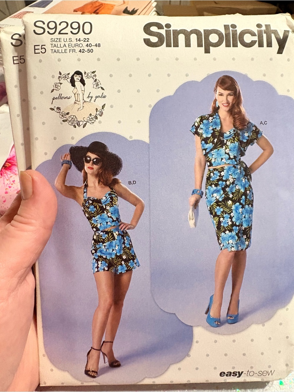 BN UNCUT SIMPLICITY 9290 E5 PLUS SIZE SEWING PATTERNS SWIM WEAR SWIMSUIT SUMMER